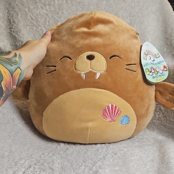 Bruce (Seashell) the Walrus 12" Squishmallow 💥HTF💥 - Picture 5 of 5